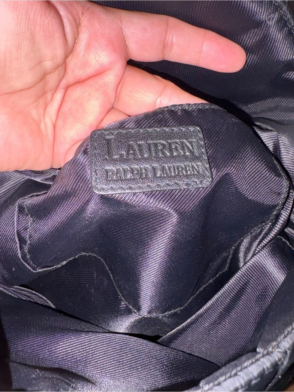 Ralph Lauren Black Quilted Crossbody Messenger Bag - Men